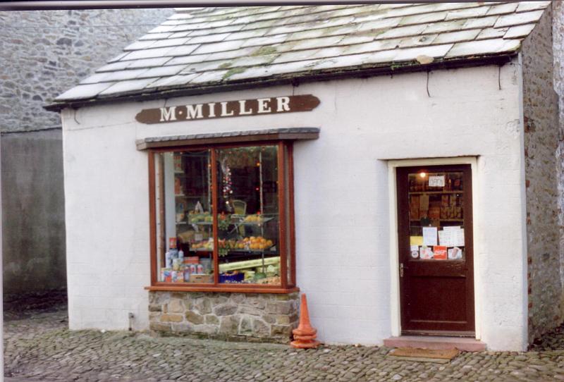 M-Millers shop.JPG - Margaret Miller's shop on The Green. In earlier times was Wm Bowring's shop.